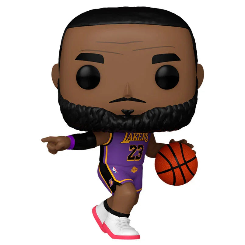 Funko Pop! Basketball: NBA LA Lakers - LeBron James Figure (Slam Dunk) #172