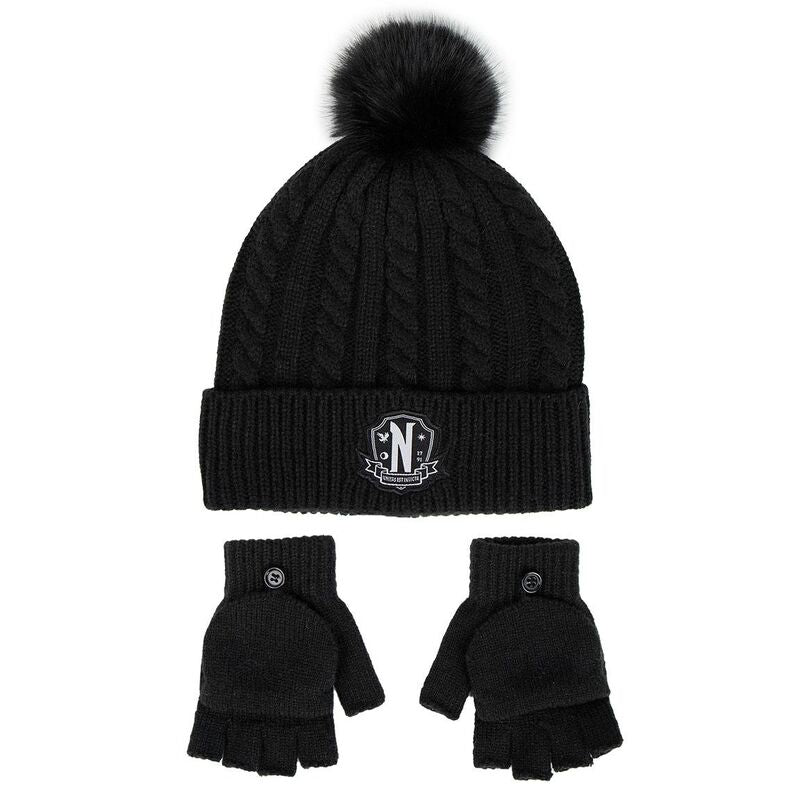 Netflix TV Wednesday Beanie and Gloves Set - Ginga Toys