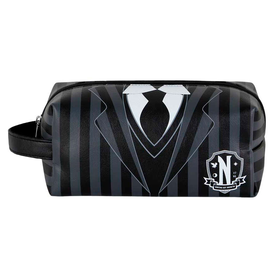 Netflix TV Wednesday Uniform Black Plus Brick Travel Toiletry Bag - Ginga Toys