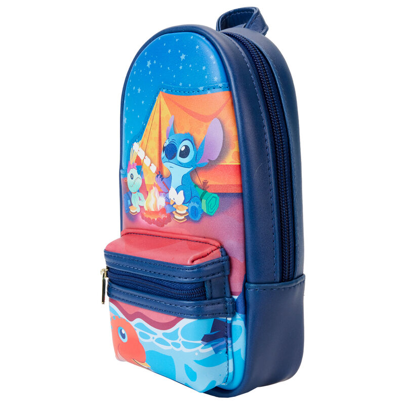 Loungefly Disney Lilo & Stitch Camping Cuties Stationery Mini Backpack Pencil Case - Ginga Toys