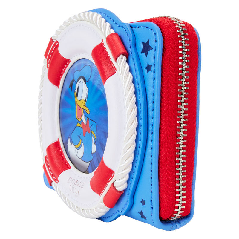 Loungefly Disney Donald Duck 90th Anniversary Lenticular Zip Around Wallet - Ginga Toys