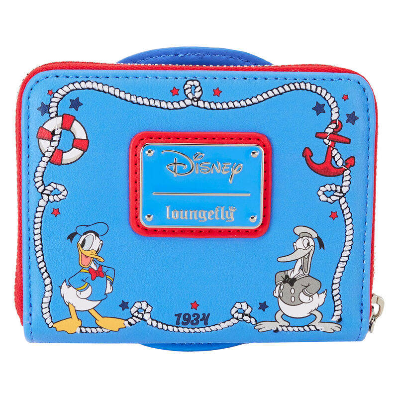 Loungefly Disney Donald Duck 90th Anniversary Lenticular Zip Around Wallet - Ginga Toys