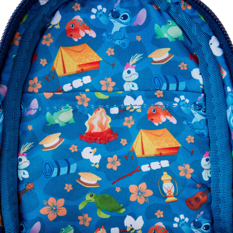 Loungefly Disney Lilo & Stitch Camping Cuties Stationery Mini Backpack Pencil Case - Ginga Toys