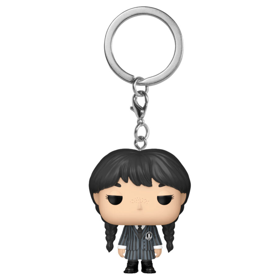 Funko Wednesday Pocket Pop! Keychain Wednesday Addams (Black Coat) Exclusive - Ginga Toys