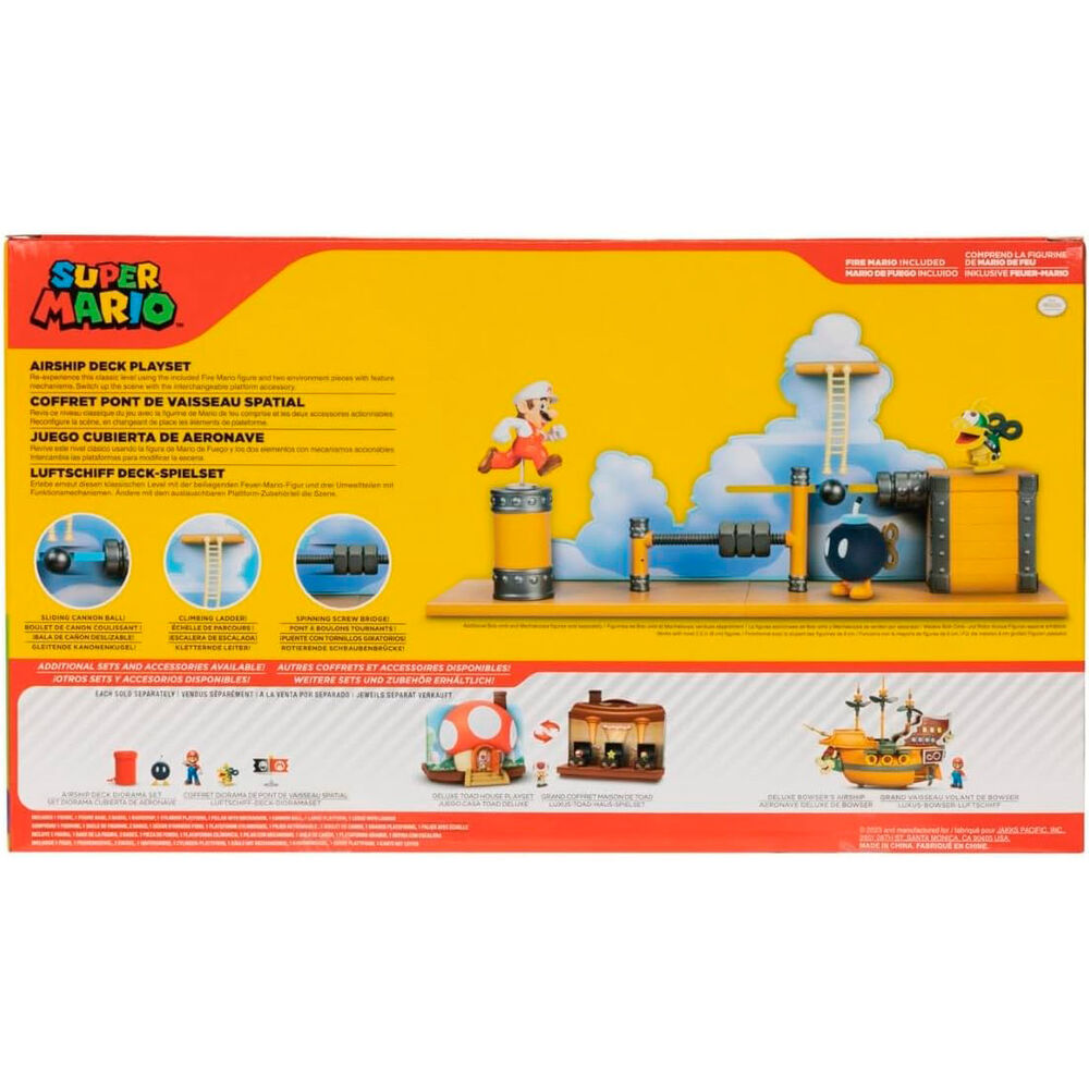 World of Nintendo Super Mario Airship Deck Playset - Ginga Toys