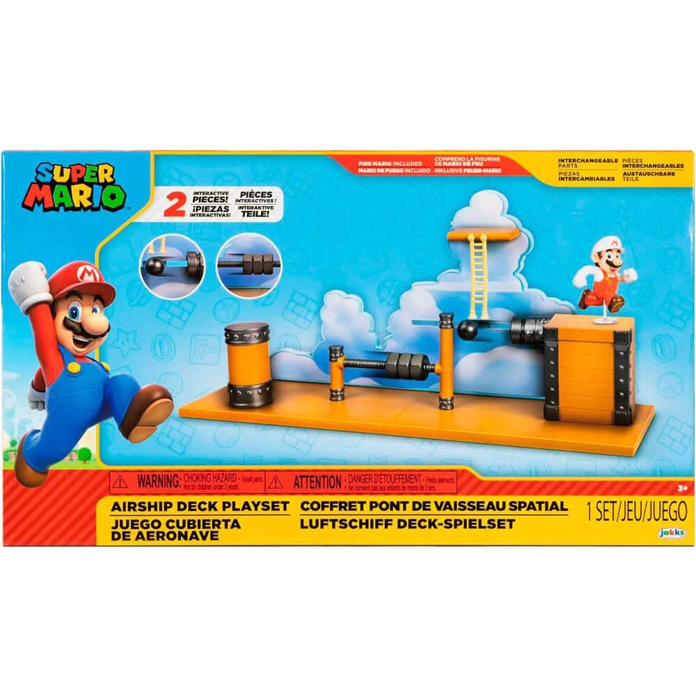 World of Nintendo Super Mario Airship Deck Playset - Ginga Toys