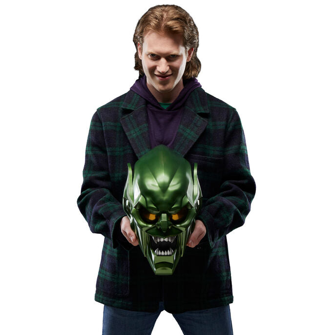 Marvel Legends Series Spider-Man: No Way Home Green Goblin Premium Roleplay Helmet - Ginga Toys