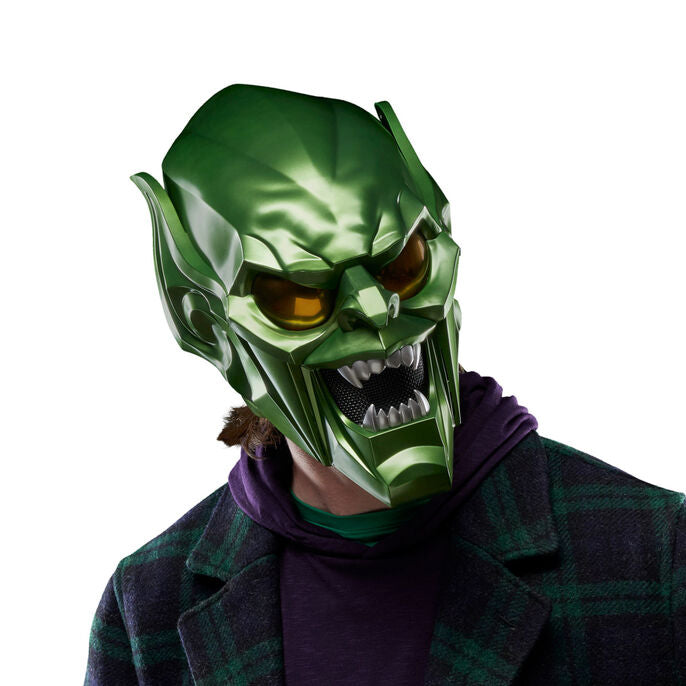 Marvel Legends Series Spider-Man: No Way Home Green Goblin Premium Roleplay Helmet - Ginga Toys