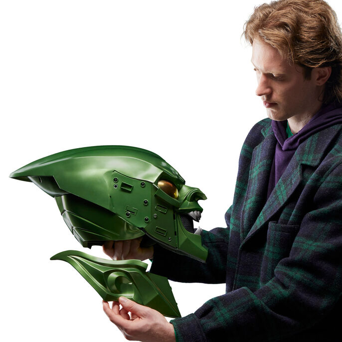 Marvel Legends Series Spider-Man: No Way Home Green Goblin Premium Roleplay Helmet - Ginga Toys