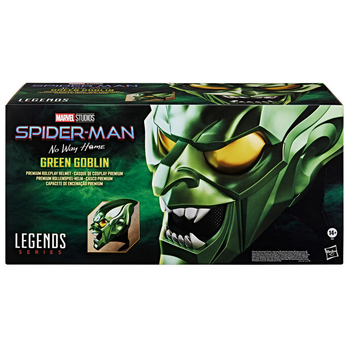 Marvel Legends Series Spider-Man: No Way Home Green Goblin Premium Roleplay Helmet - Ginga Toys
