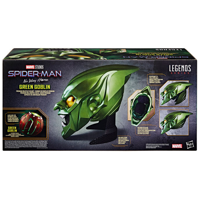 Marvel Legends Series Spider-Man: No Way Home Green Goblin Premium Roleplay Helmet - Ginga Toys