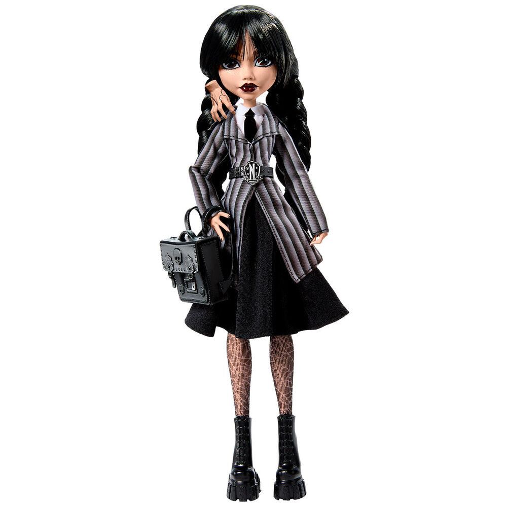 Monster High Wednesday Collectible Doll - Wednesday Addams in Nevermore Academy Uniform With Thing - Ginga Toys