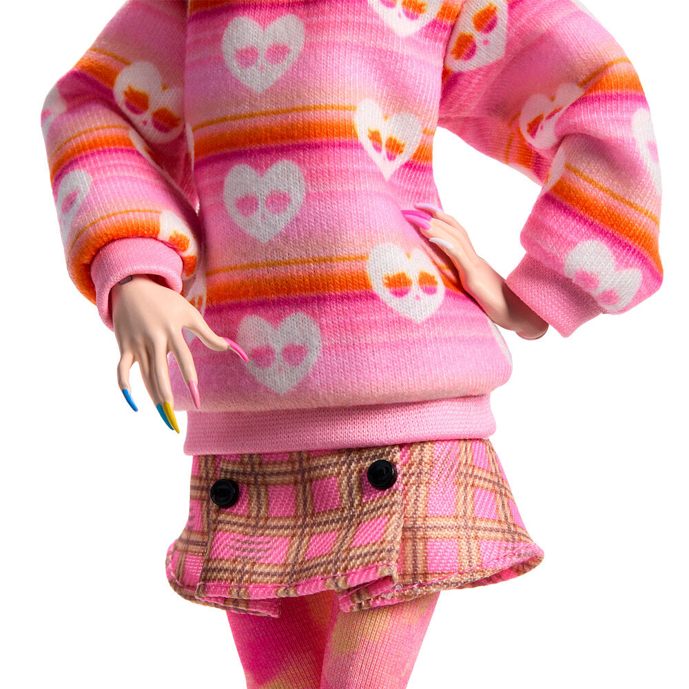 Monster High Wednesday Collectible Doll - Enid Sinclair in Pink Fashion With Accessories - Ginga Toys
