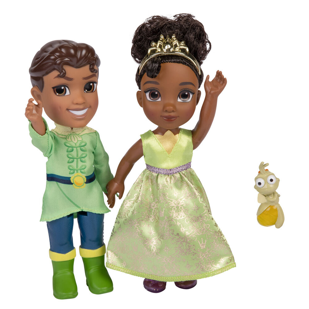 JAKKS Pacific Disney The Princess and the Frog Princess Tiana & Naveen Doll "Moments of Love" Petite Gift Play Set - Ginga Toys