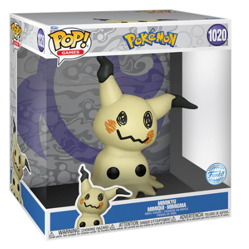 Funko Pop! Games: Pokémon - 10" Jumbo Mimikyu Figure Exclusive #1020 - Ginga Toys
