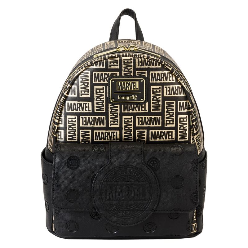 Loungefly Marvel 85th Anniversary All-Over Print Logo Mini Backpack - Ginga Toys