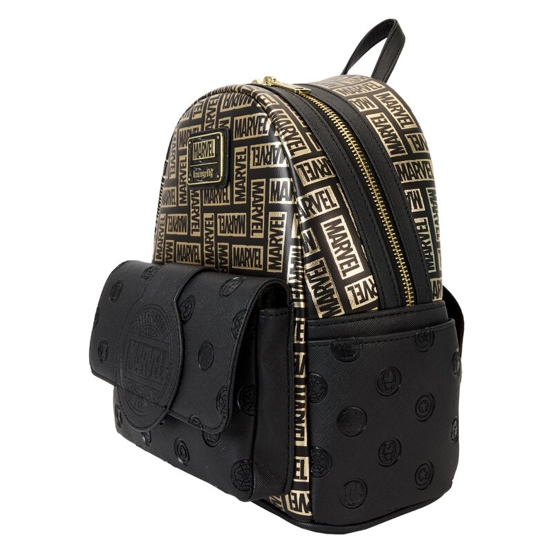 Loungefly Marvel 85th Anniversary All-Over Print Logo Mini Backpack - Ginga Toys