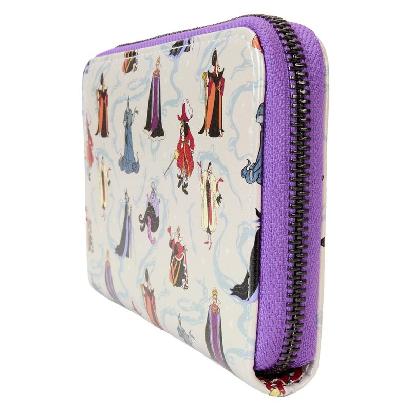 Loungefly Disney Villains Iridescent Zip Around Wallet - Ginga Toys