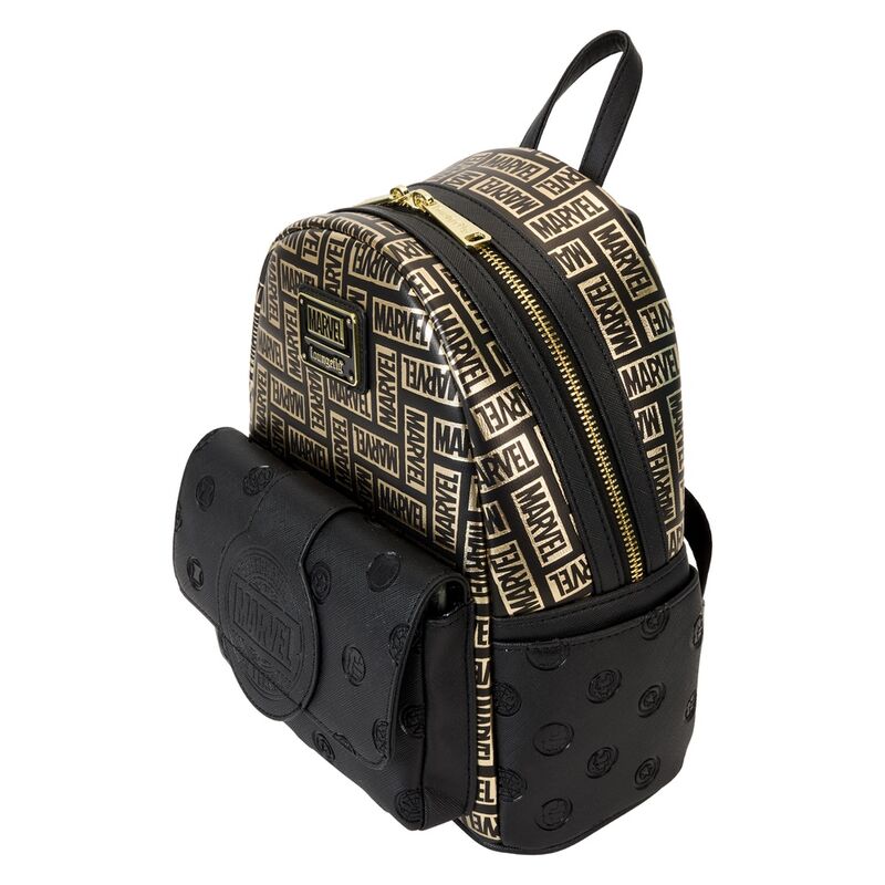 Loungefly Marvel 85th Anniversary All-Over Print Logo Mini Backpack - Ginga Toys