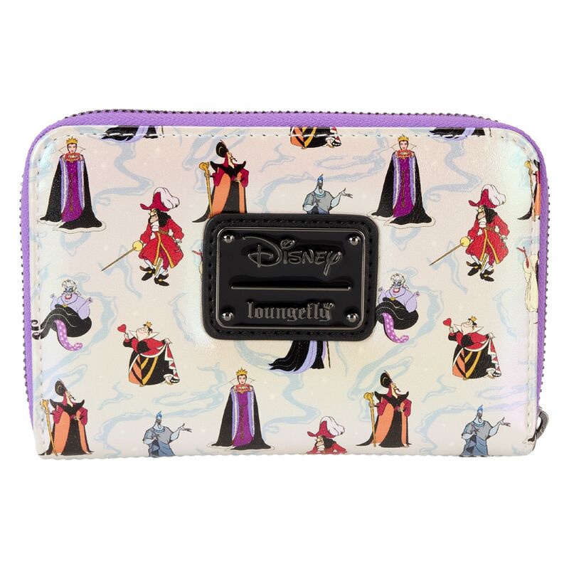 Loungefly Disney Villains Iridescent Zip Around Wallet - Ginga Toys