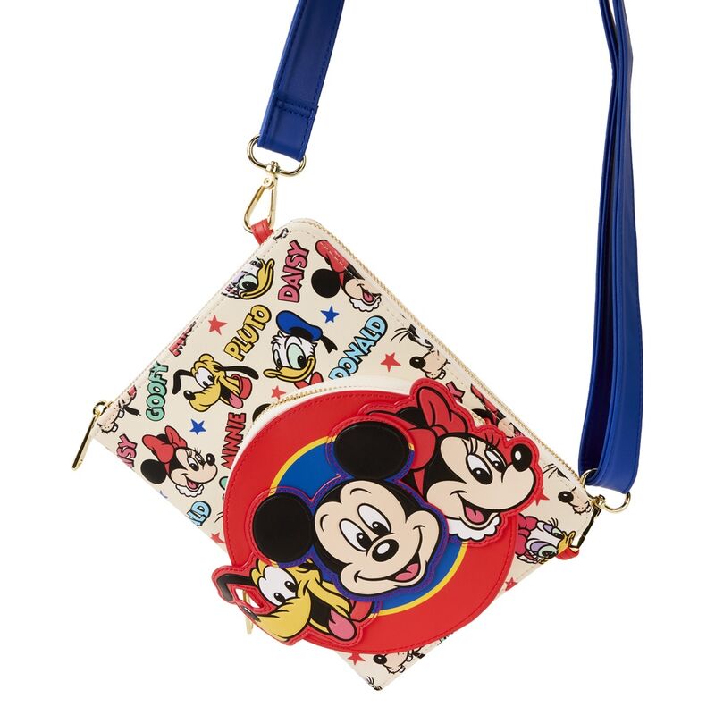 Loungefly Disney Classic Mickey Mouse and Friends Crossbody Journal - Ginga Toys
