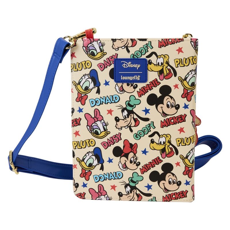 Loungefly Disney Classic Mickey Mouse and Friends Crossbody Journal - Ginga Toys