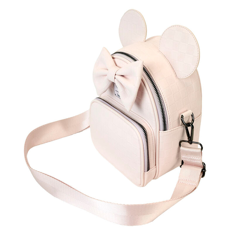 Loungefly Disney Minnie Mouse Checkered Texture Convertible Mini Backpack & Crossbody Bag – Ginga Toys