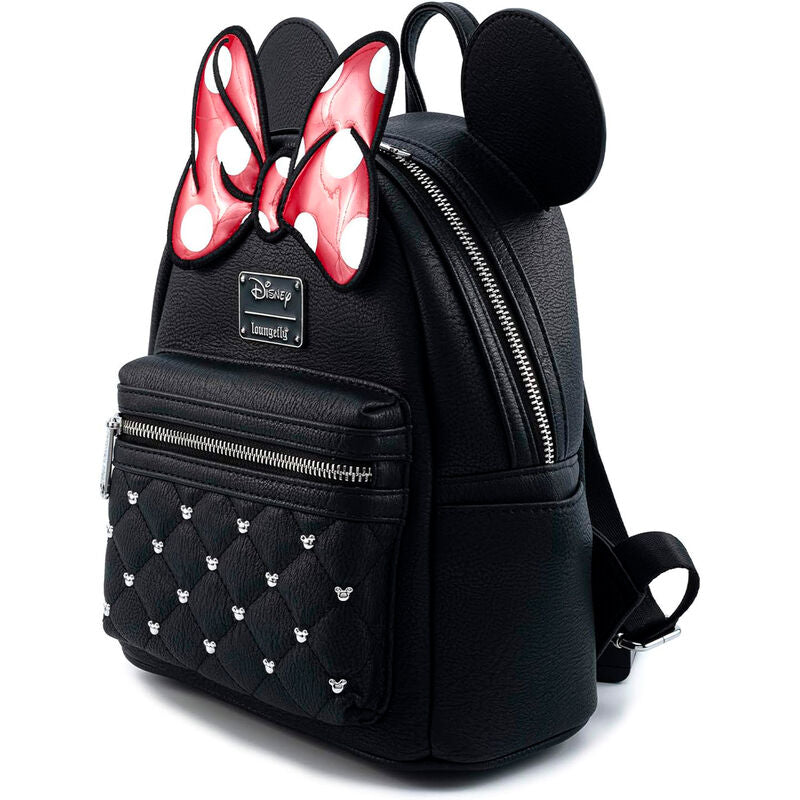 Loungefly Disney Minnie Mouse Bow Black Mini Backpack