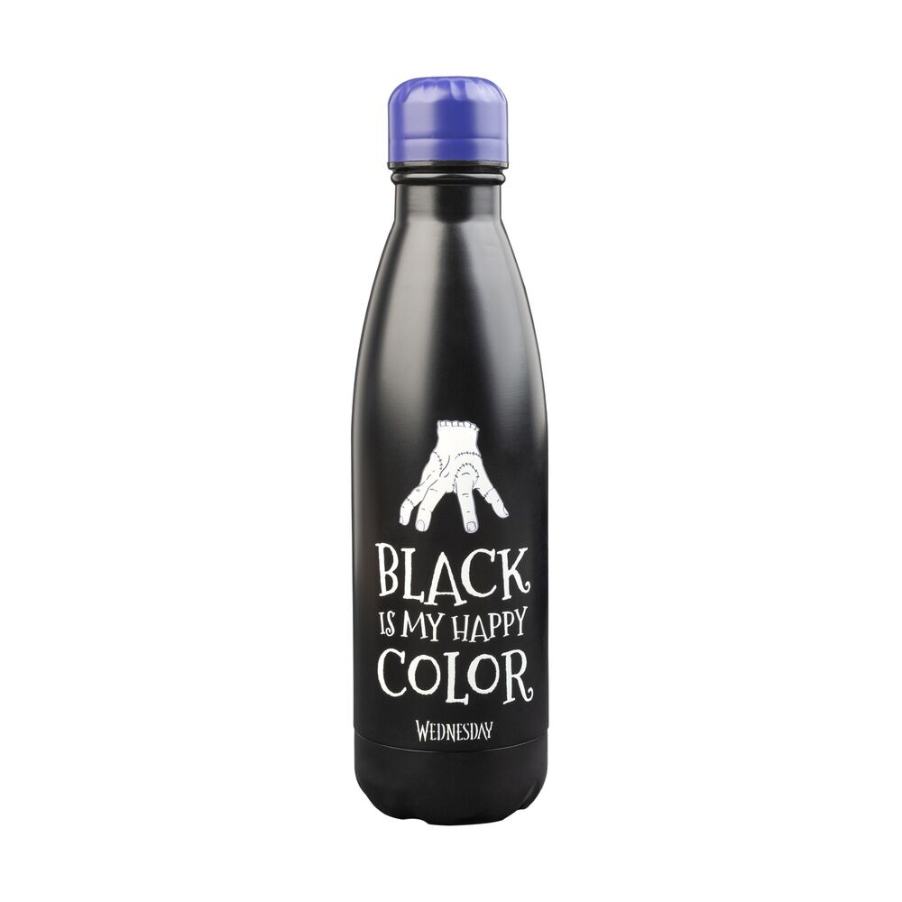 Netflix TV Wednesday Stainless Steel Bottle 500ml - Ginga Toys