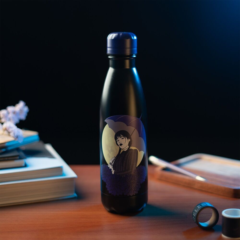 Netflix TV Wednesday Stainless Steel Bottle 500ml - Ginga Toys