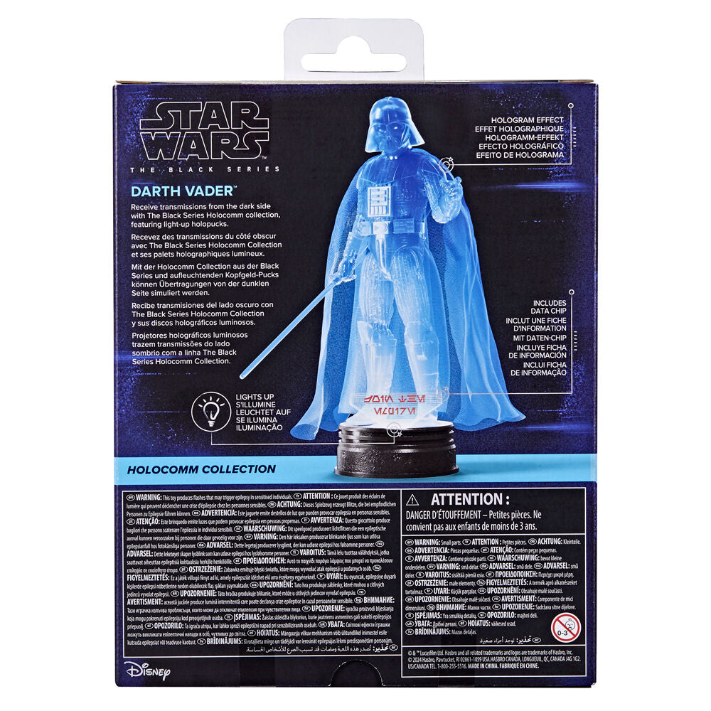 Star Wars: The Black Series Holocomm Collection Darth Vader Action Figure - Ginga Toys