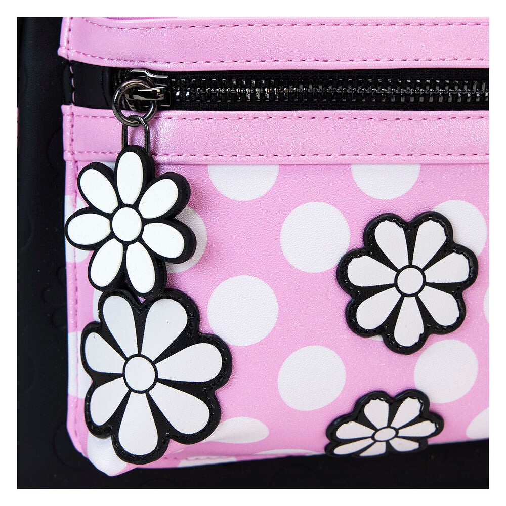 Loungefly Disney Minnie Mouse Floral Rock The Dots Mini Backpack - Ginga Toys