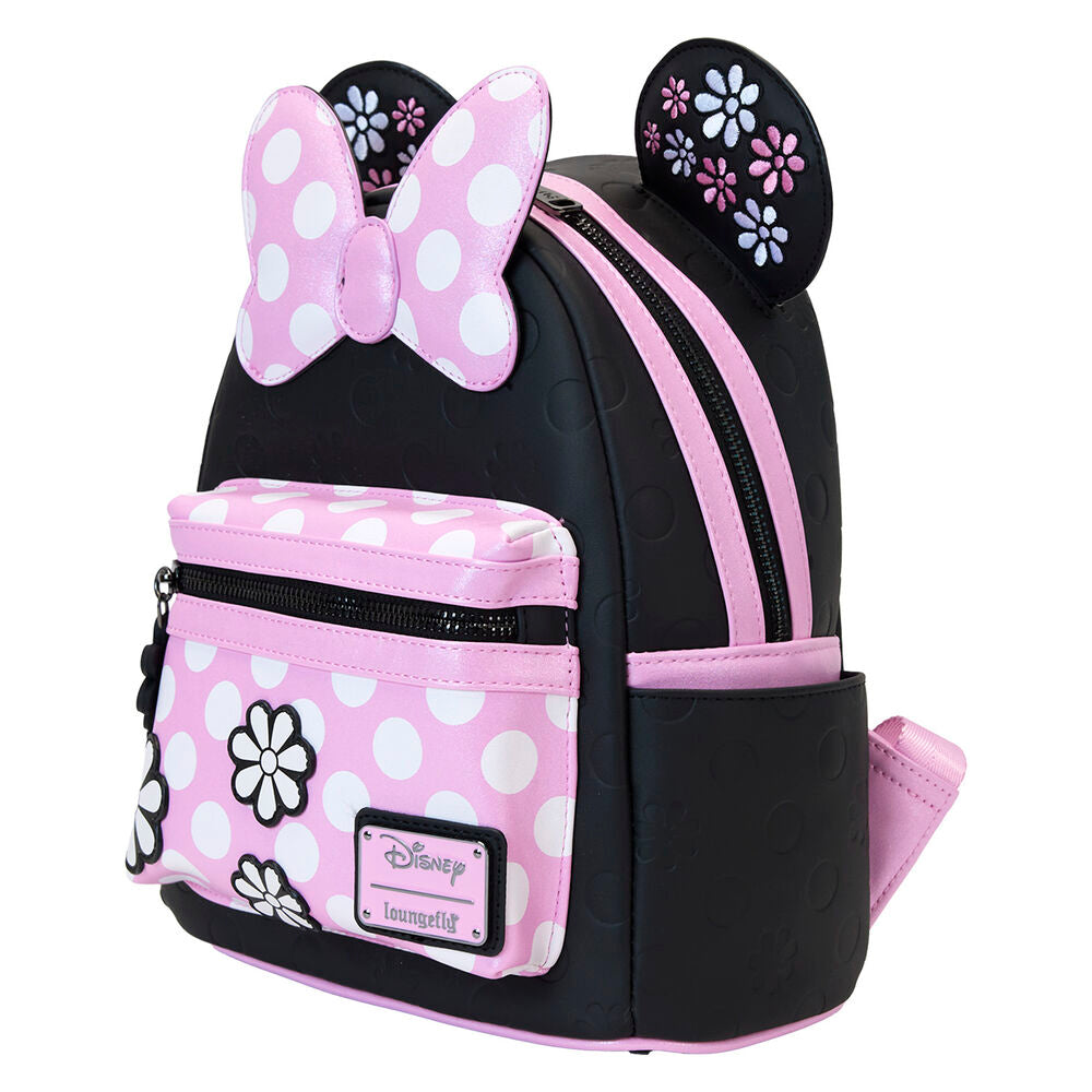 Loungefly Disney Minnie Mouse Floral Rock The Dots Mini Backpack - Ginga Toys