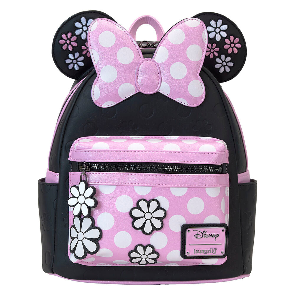 Loungefly Disney Minnie Mouse Floral Rock The Dots Mini Backpack - Ginga Toys