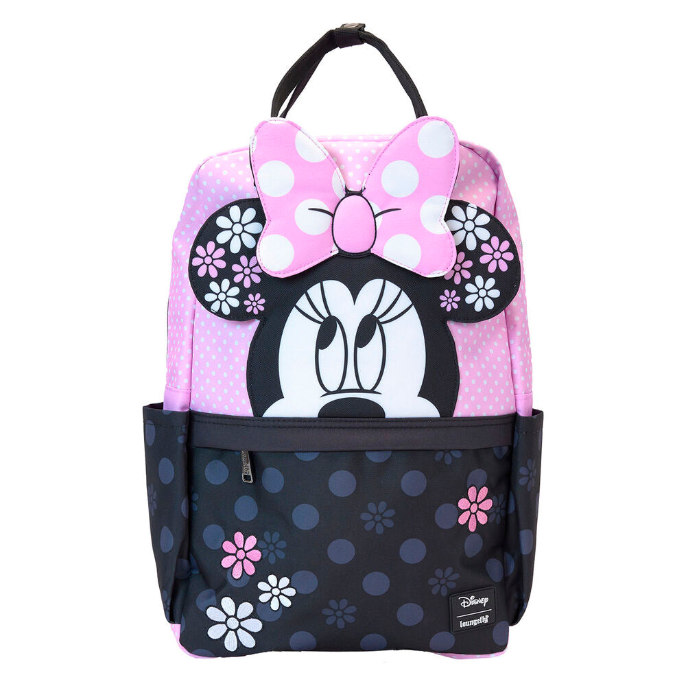 Loungefly Disney Minnie Mouse Floral Rock The Dots Nylon Full-Size Backpack - Ginga Toys