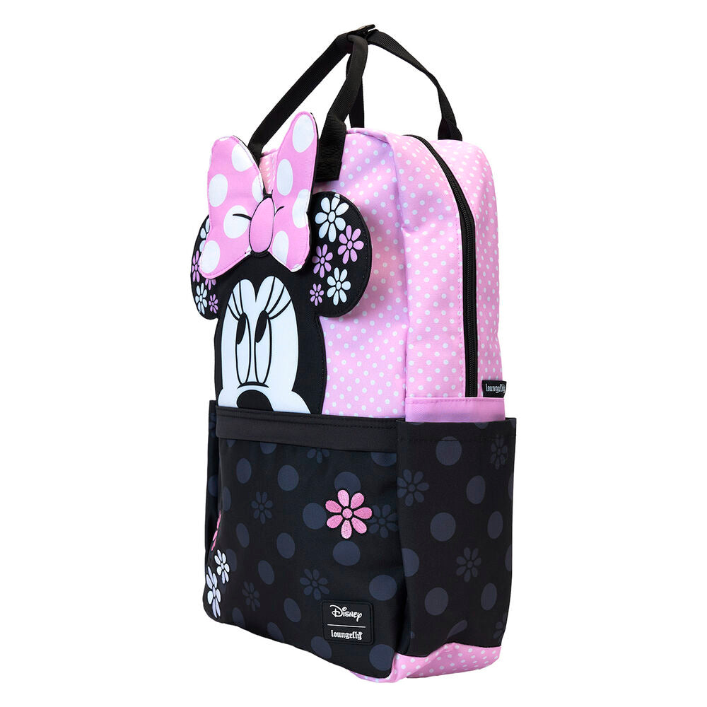 Loungefly Disney Minnie Mouse Floral Rock The Dots Nylon Full-Size Backpack - Ginga Toys