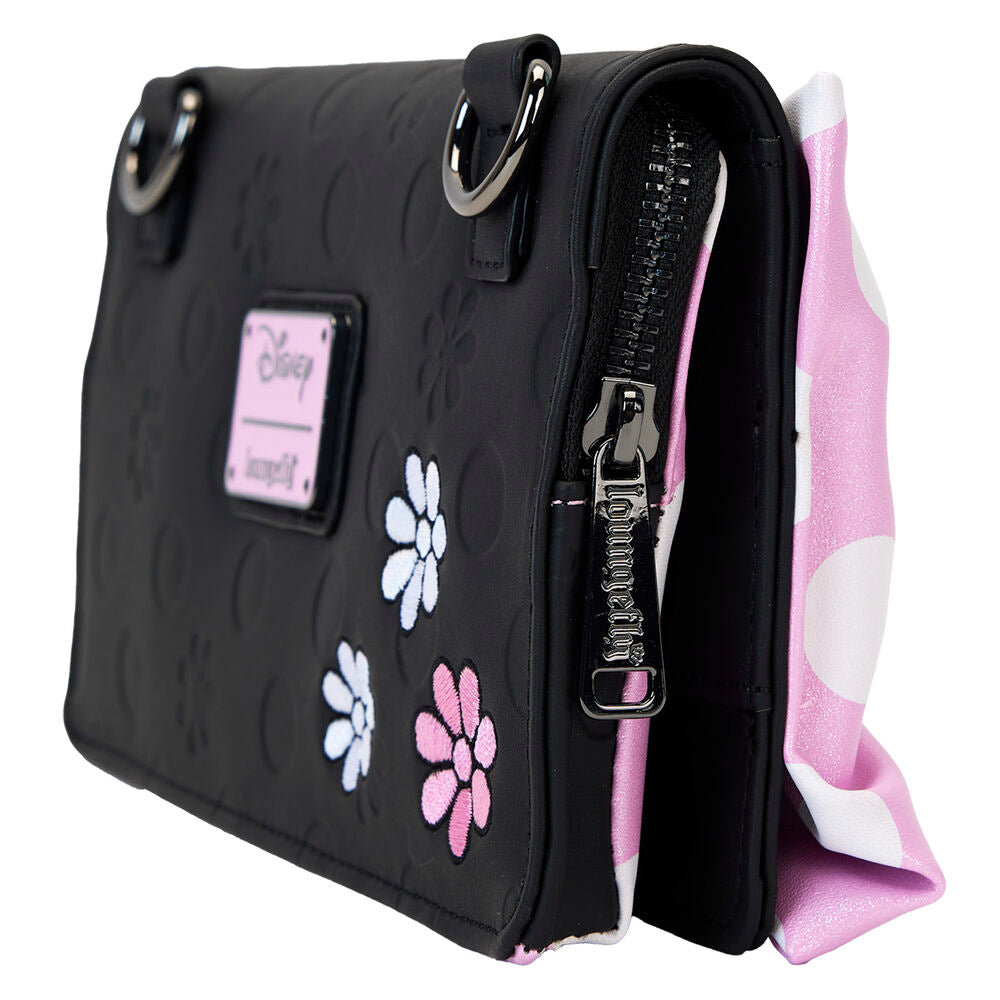 Loungefly Disney Minnie Mouse Floral Rock The Dots Clutch Crossbody Bag - Ginga Toys