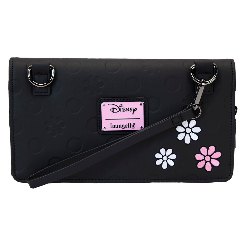 Loungefly Disney Minnie Mouse Floral Rock The Dots Clutch Crossbody Bag - Ginga Toys