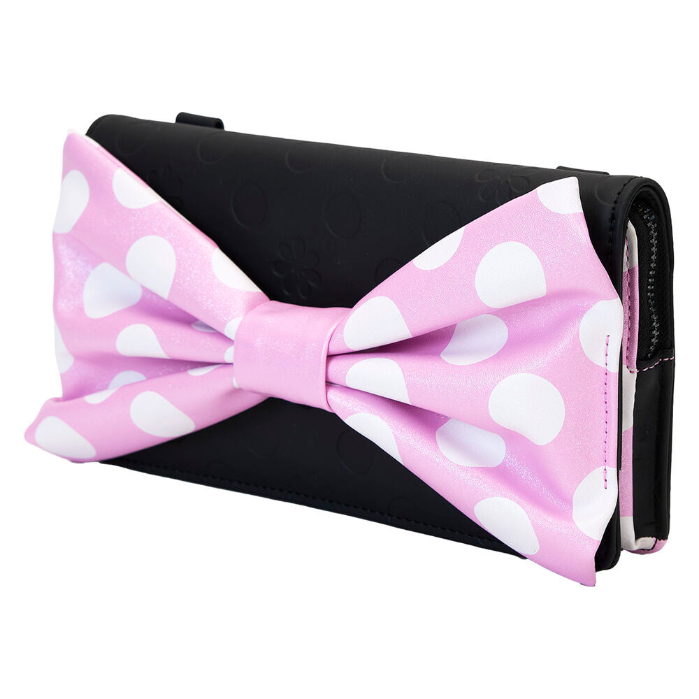 Loungefly Disney Minnie Mouse Floral Rock The Dots Clutch Crossbody Bag - Ginga Toys