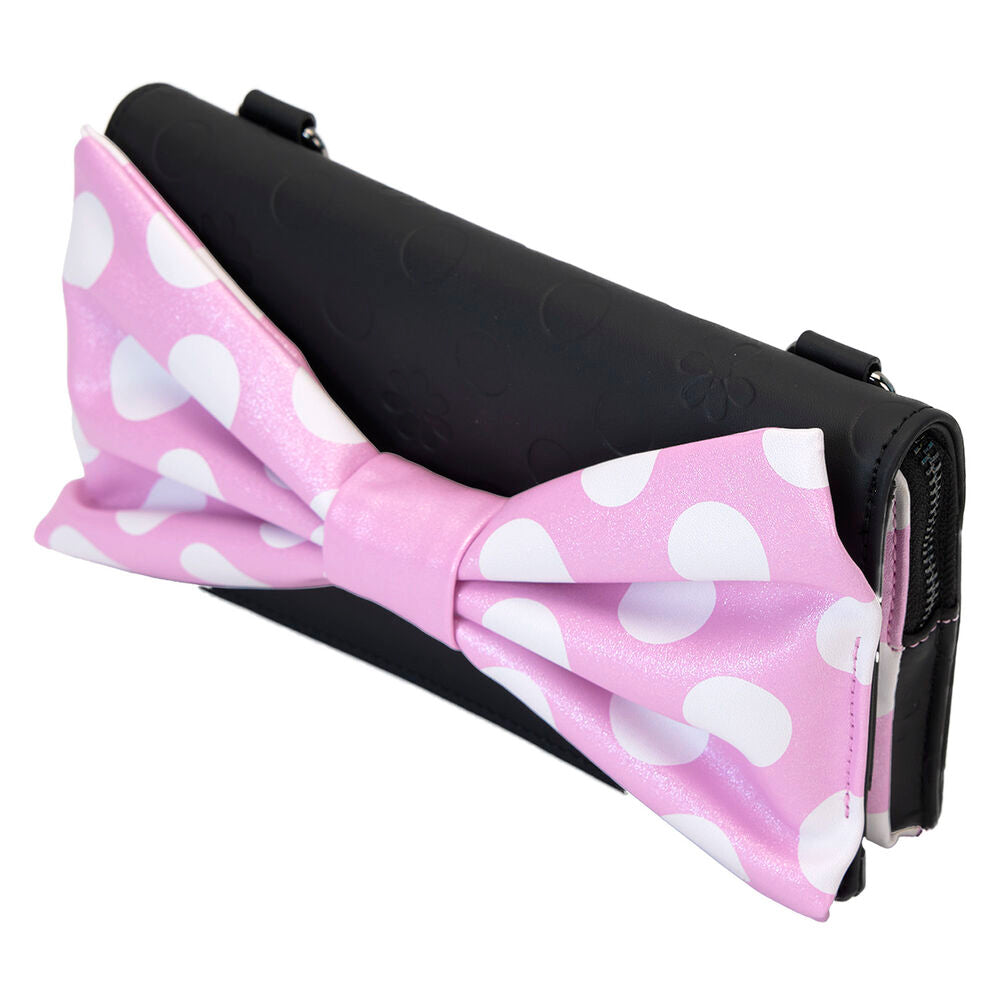 Loungefly Disney Minnie Mouse Floral Rock The Dots Clutch Crossbody Bag - Ginga Toys