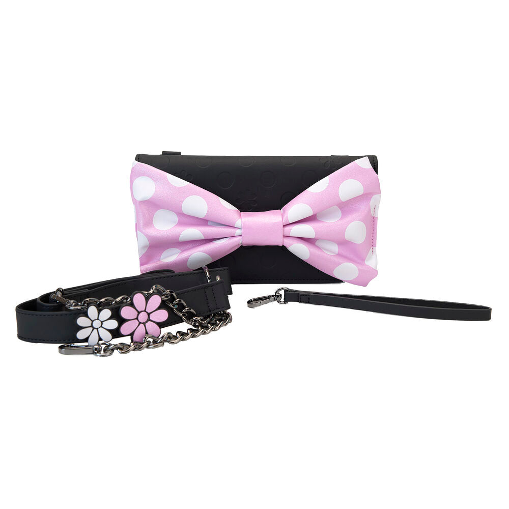 Loungefly Disney Minnie Mouse Floral Rock The Dots Clutch Crossbody Bag - Ginga Toys