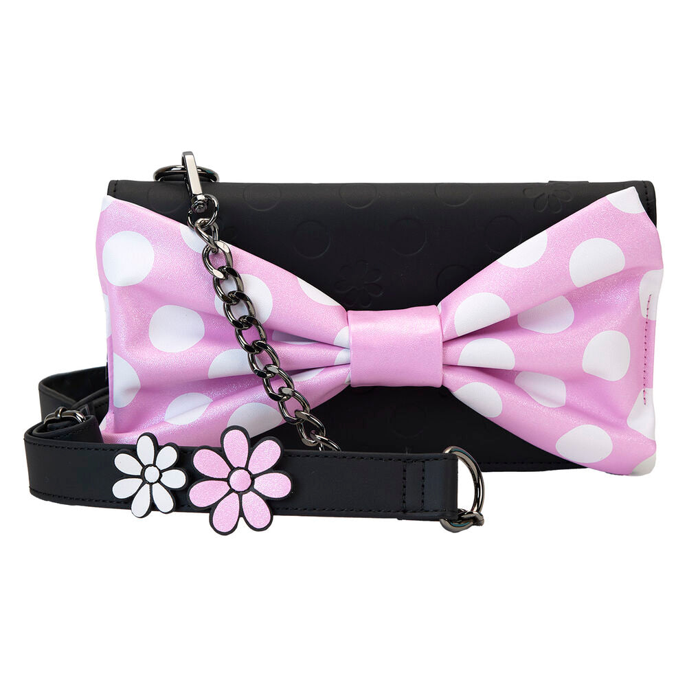 Loungefly Disney Minnie Mouse Floral Rock The Dots Clutch Crossbody Bag - Ginga Toys