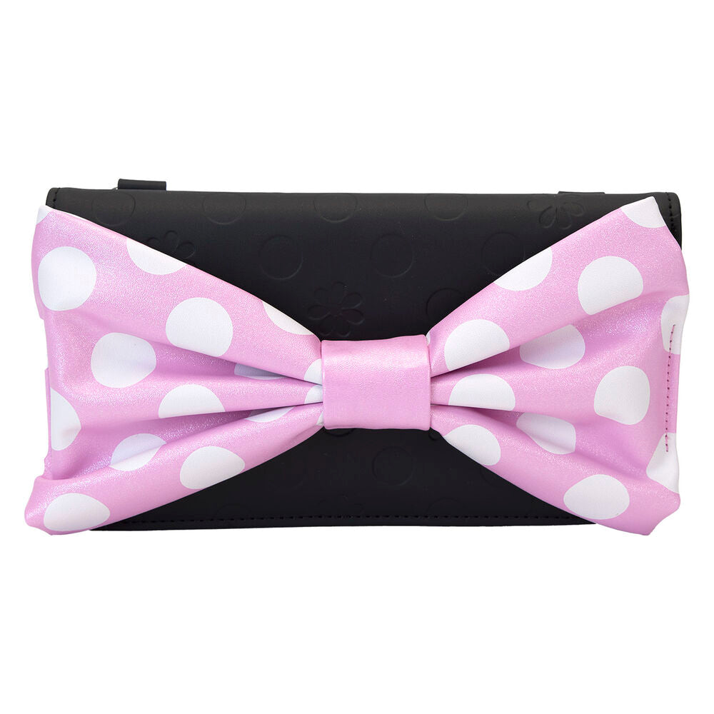 Loungefly Disney Minnie Mouse Floral Rock The Dots Clutch Crossbody Bag - Ginga Toys