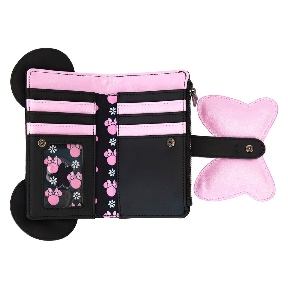 Loungefly Disney Minnie Mouse Floral Rock The Dots Flap Wallet - Ginga Toys