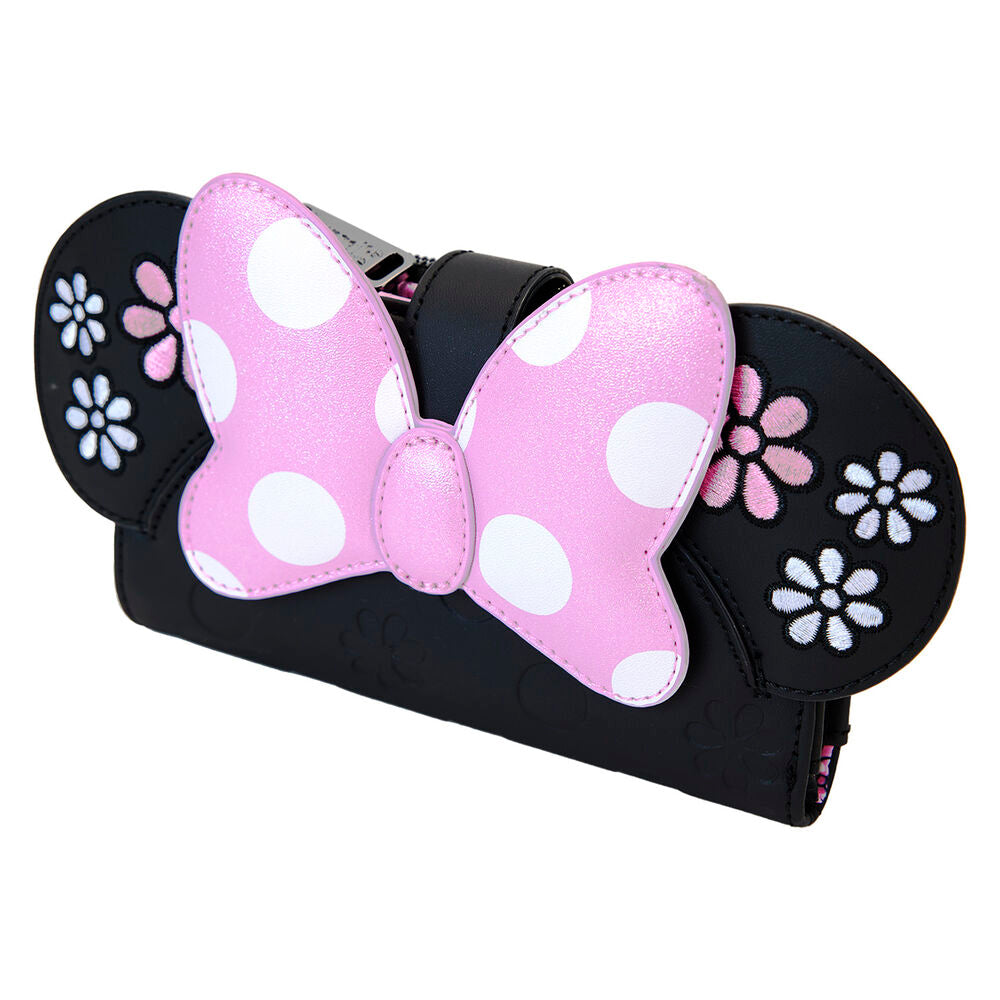 Loungefly Disney Minnie Mouse Floral Rock The Dots Flap Wallet - Ginga Toys