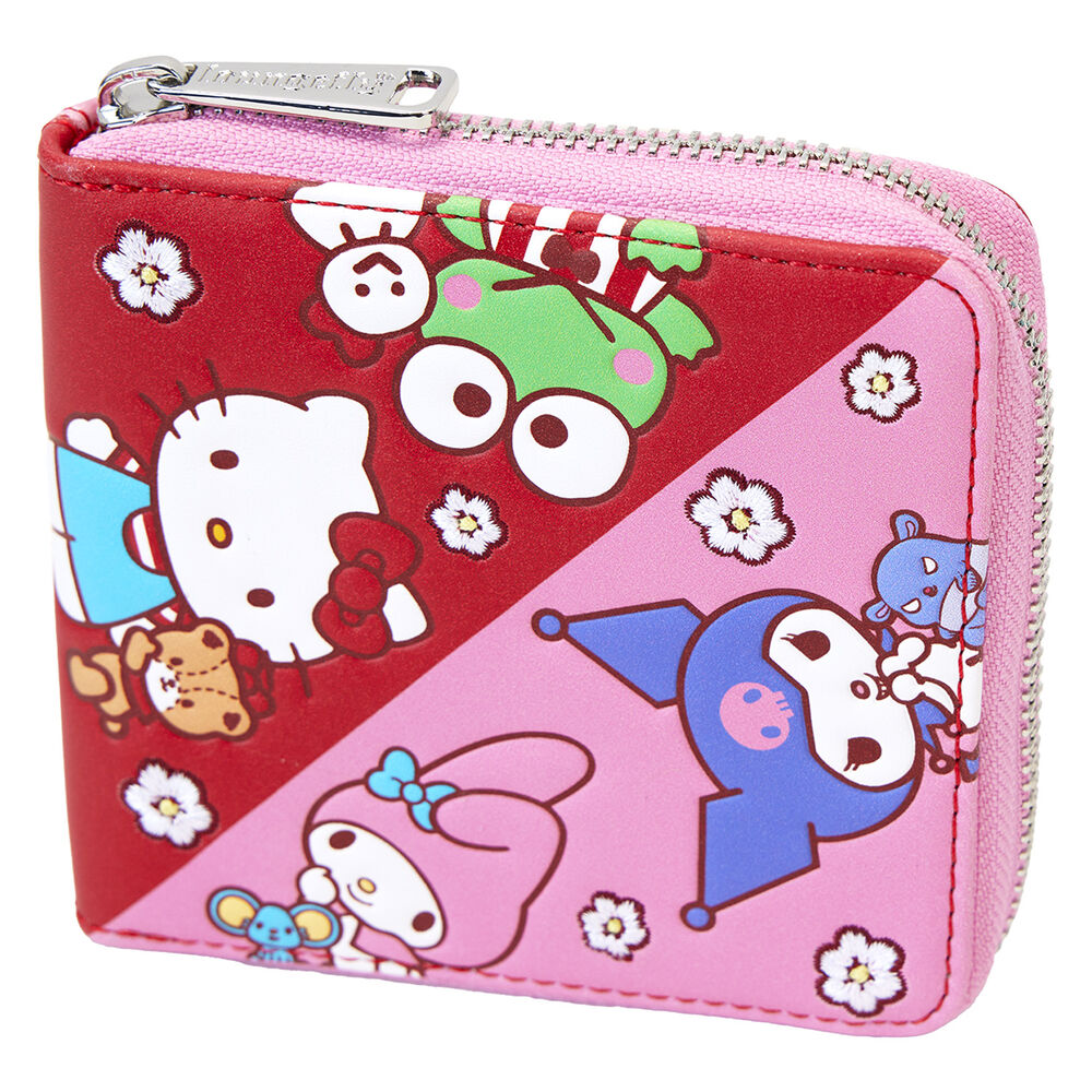 Loungefly Sanrio Hello Kitty & Friends Colour Block Zip Around Wallet - Ginga Toys