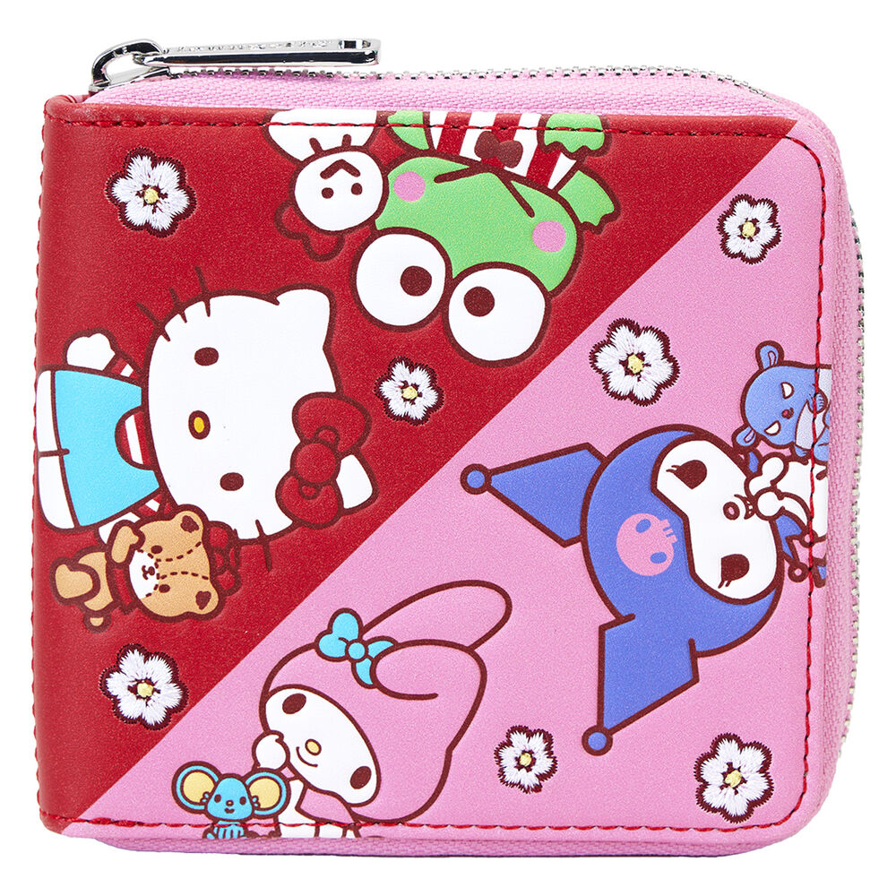 Loungefly Sanrio Hello Kitty & Friends Colour Block Zip Around Wallet - Ginga Toys