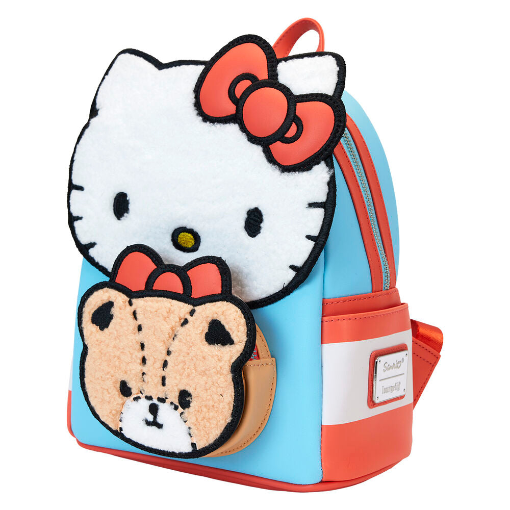 Loungefly Sanrio Hello Kitty & Tiny Chum Bear Sherpa Mini Backpack - Ginga Toys