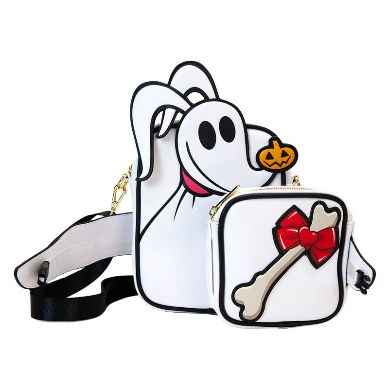 Loungefly Disney The Nightmare Before Christmas Zero Crossbuddies Cosplay Crossbody Bag With Coin Bag - Ginga Toys