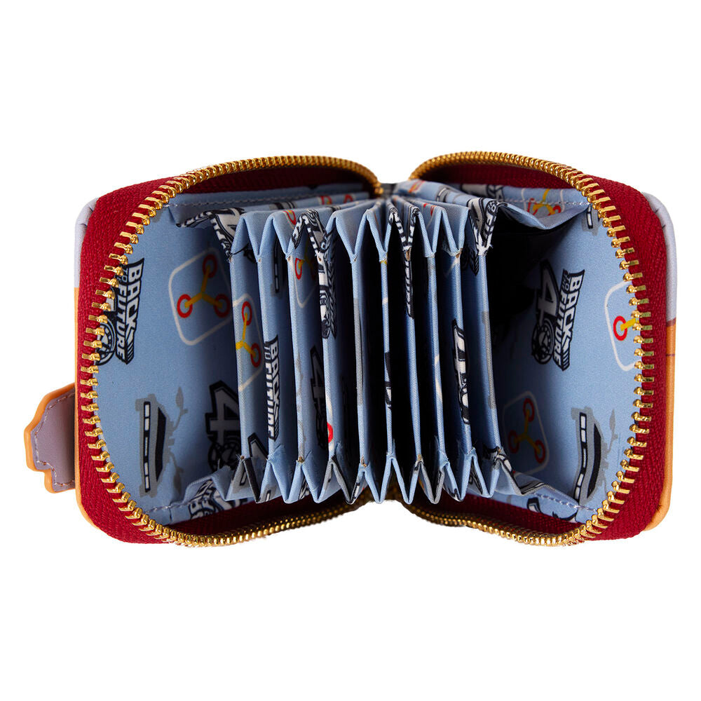 Loungefly Back To The Future 40th Anniversary Delorean Accordion Wallet - Ginga Toys